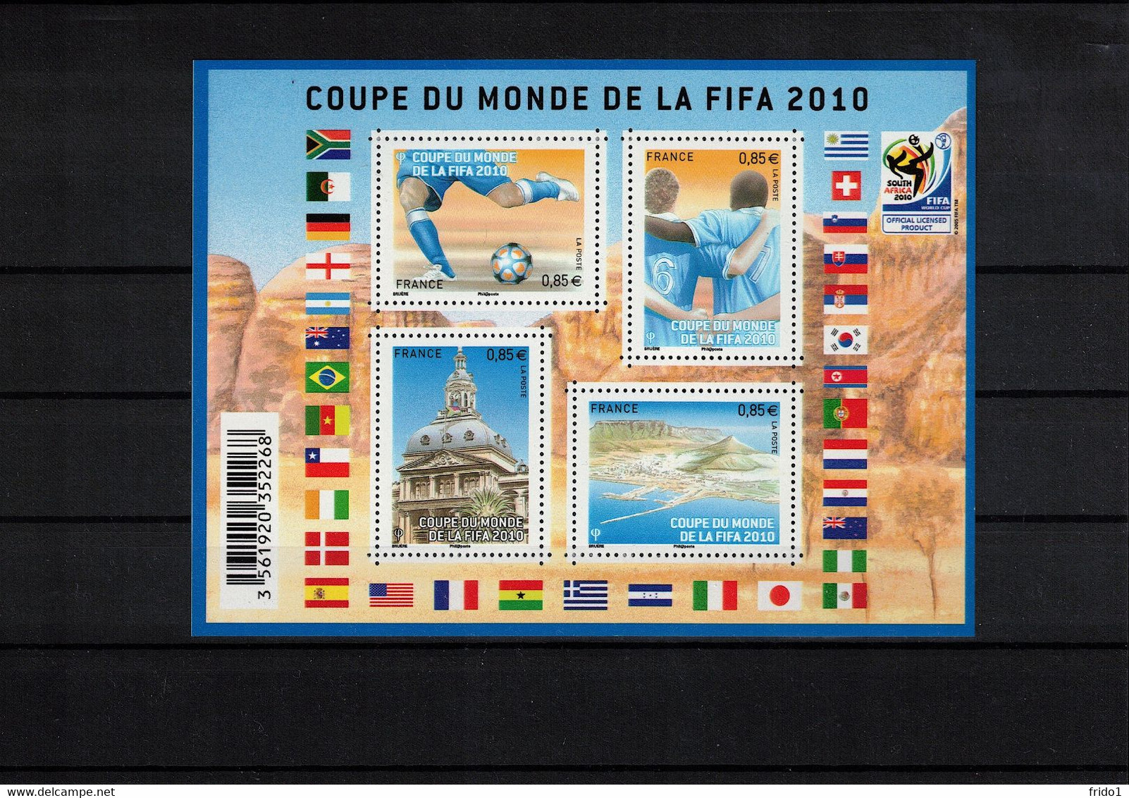 France 2010 World Football Cup South Africa Block Postfrisch / MNH - 2010 – South Africa