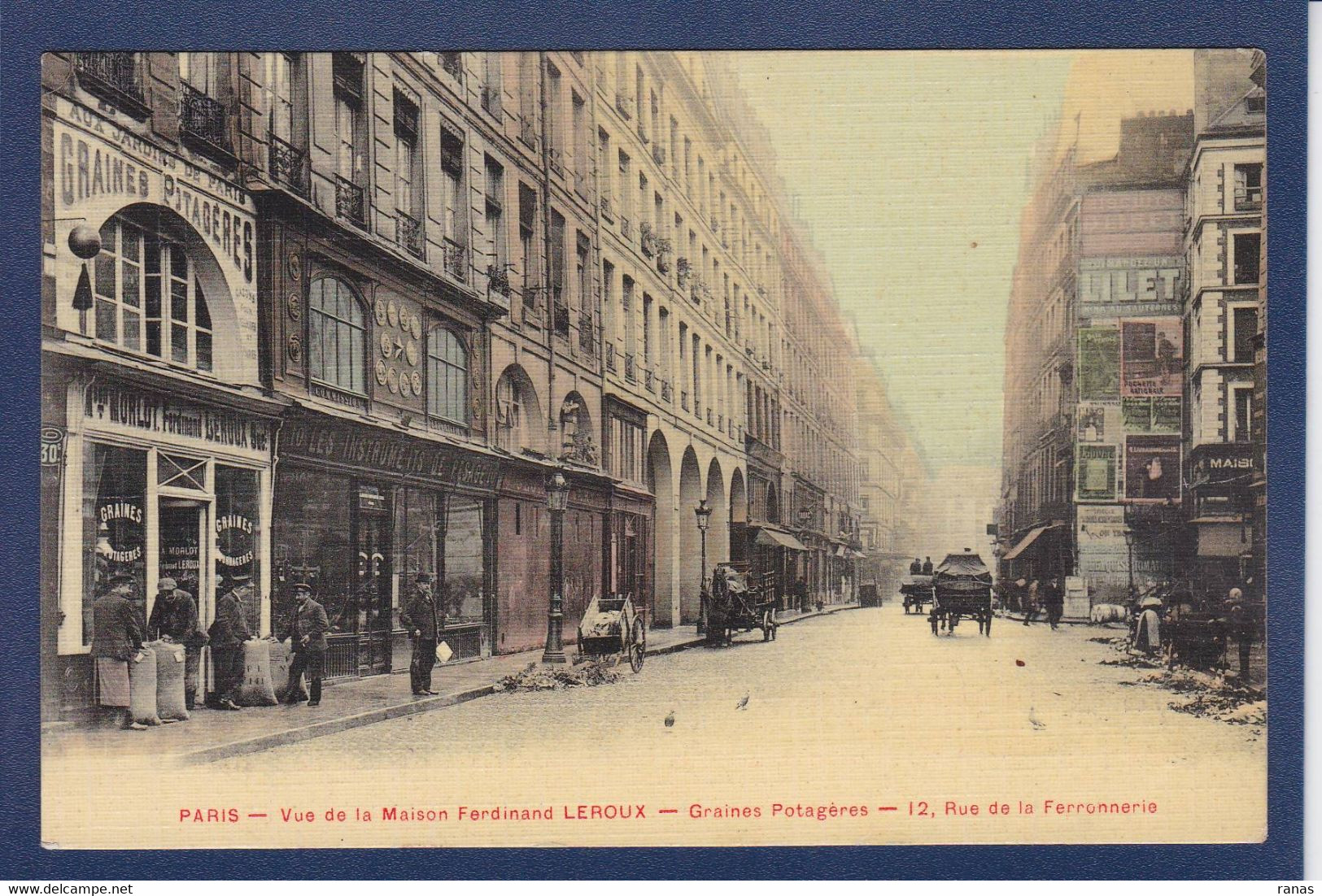 CPA 75] Paris > Arrondissement > Arrondissement: 01 Commerce Shop Devanture Magasin Non Circulé - Paris (01)