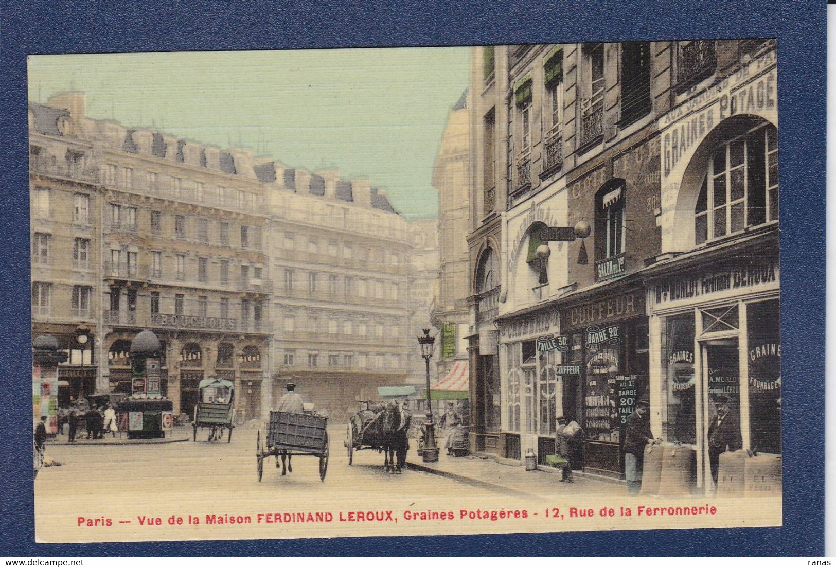 CPA 75] Paris > Arrondissement > Arrondissement: 01 Commerce Shop Devanture Magasin Non Circulé - Arrondissement: 01