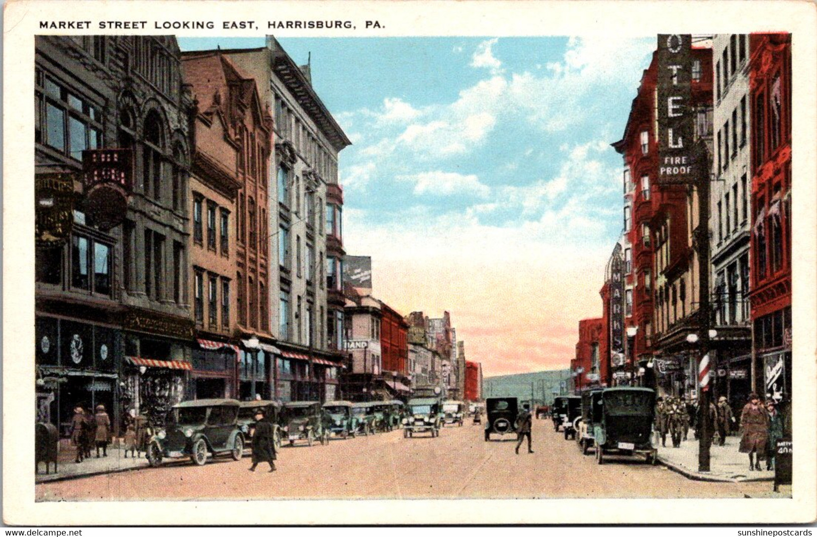 Pennsylvania Harrisburg Market Street Looking East - Harrisburg