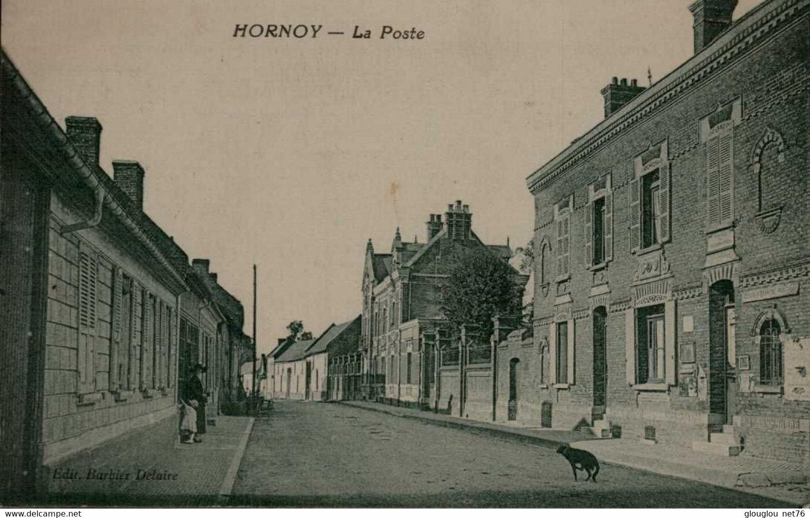 80-HORNOY...LA POSTE...CPA - Hornoy Le Bourg