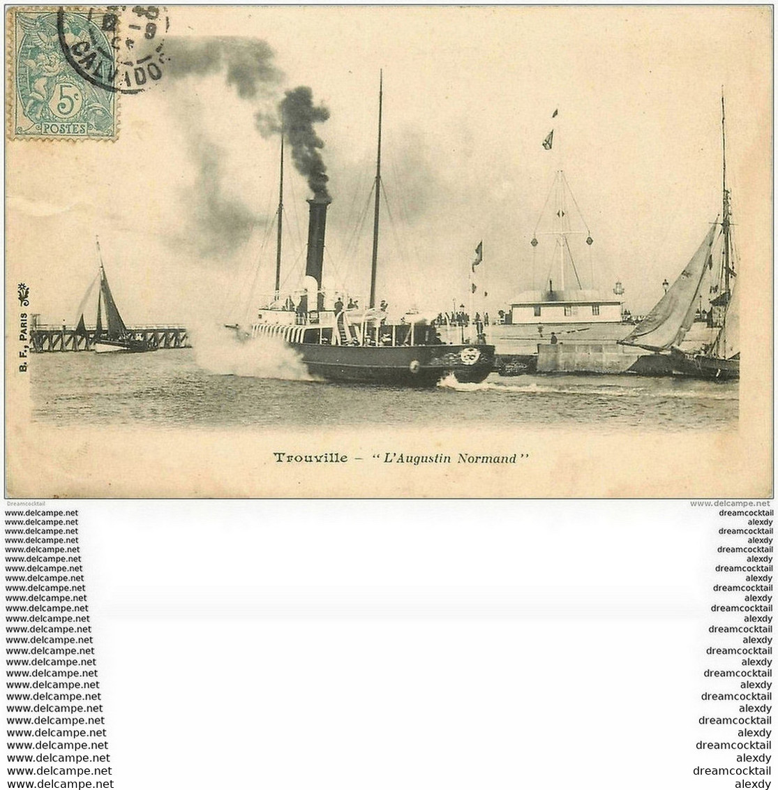 14 TROUVILLE. Top Promotion. Bateau Augustin Normand 1906 - Trouville