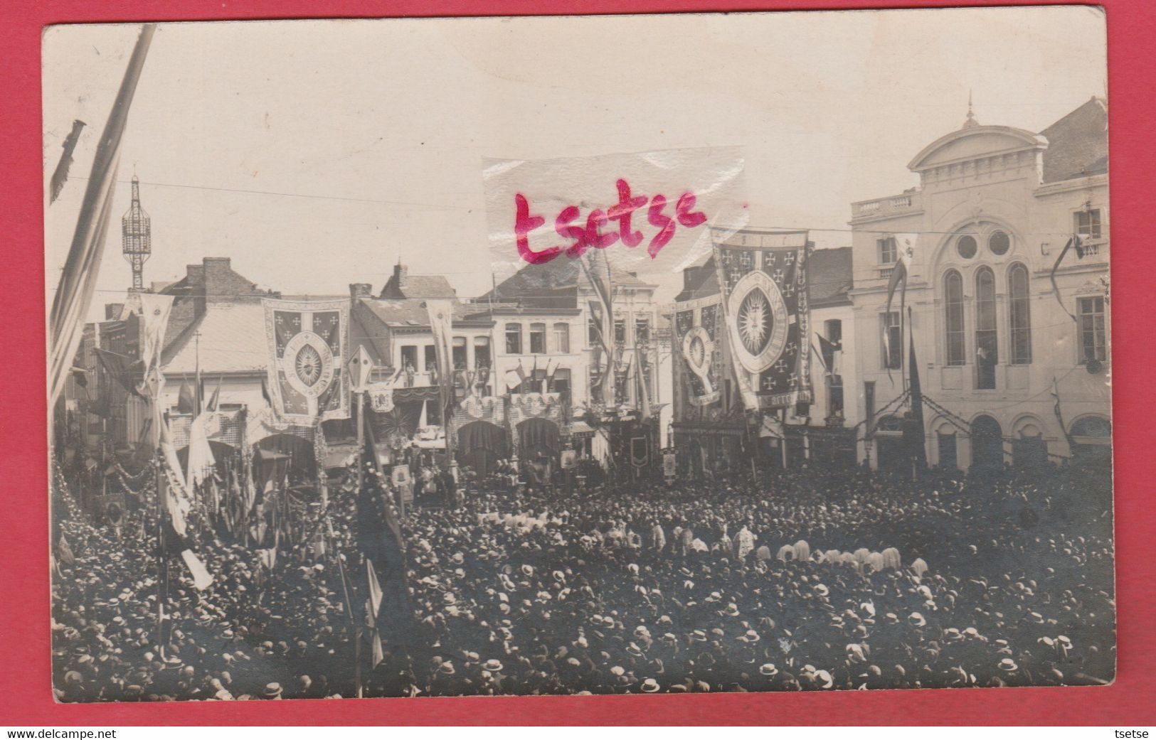 Binche - Congrès Eucharistique De 1928 / Carte Photo ( Voir Verso ) - Binche