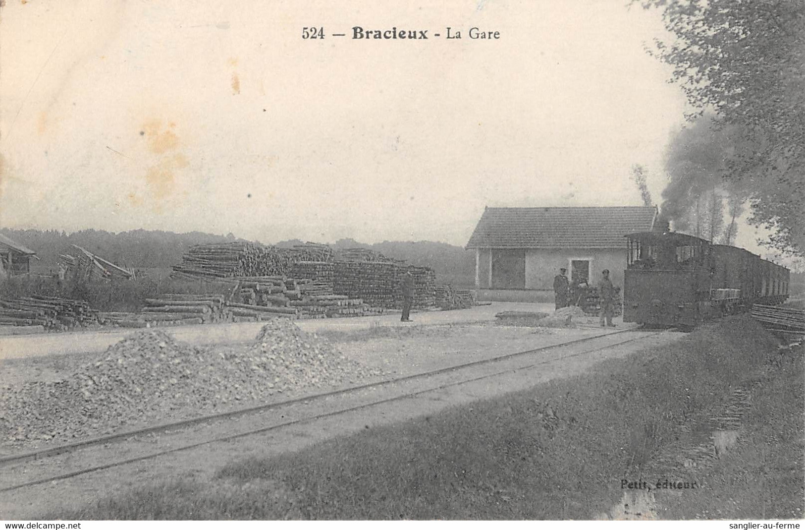 CPA 41 BRACIEUX LA GARE / TRAIN - Autres & Non Classés