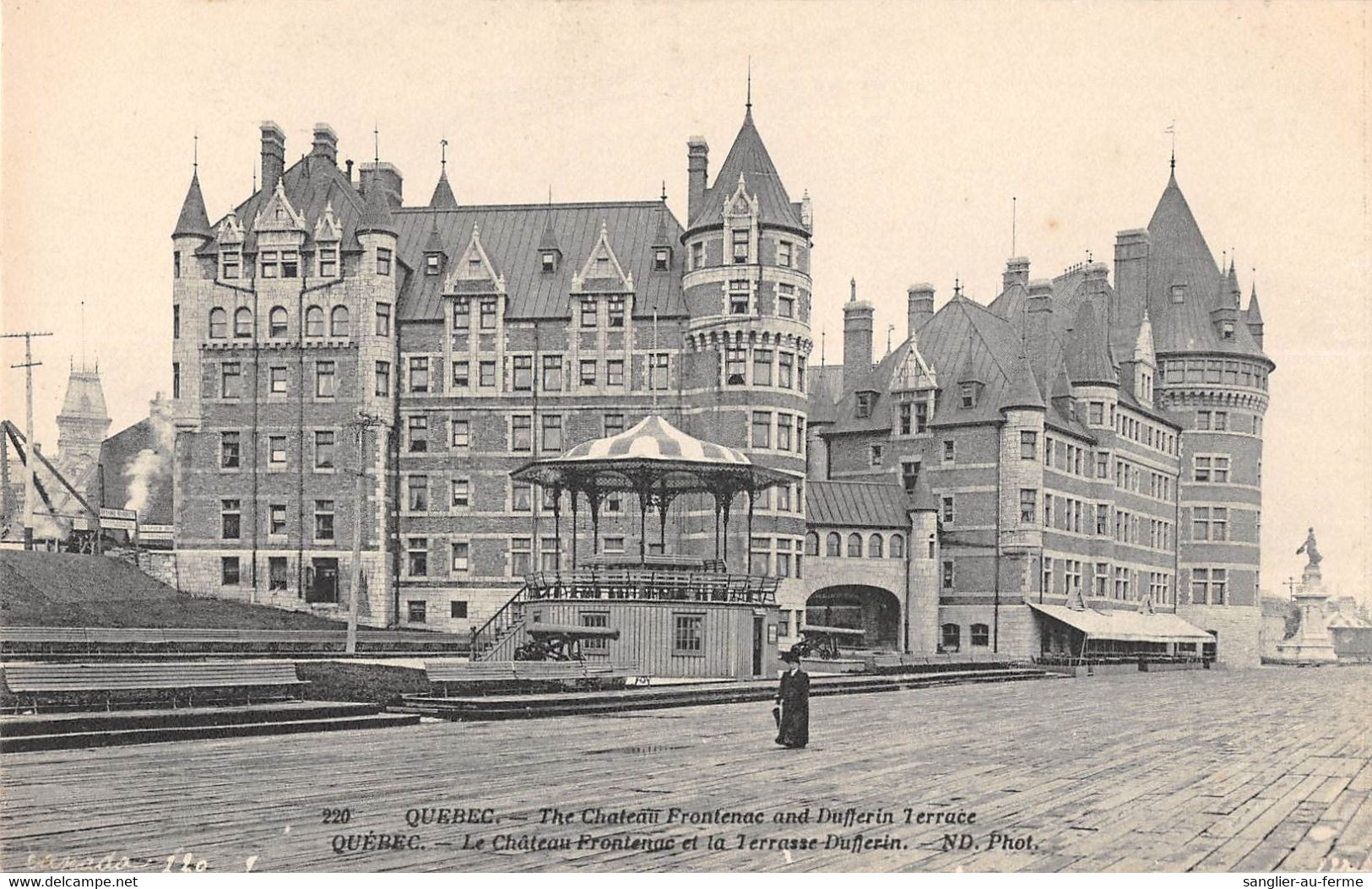 CPA QUEBEC LE CHATEAU FRONTENAC ET LA TERRASSE DUFFERIN - Québec - Château Frontenac