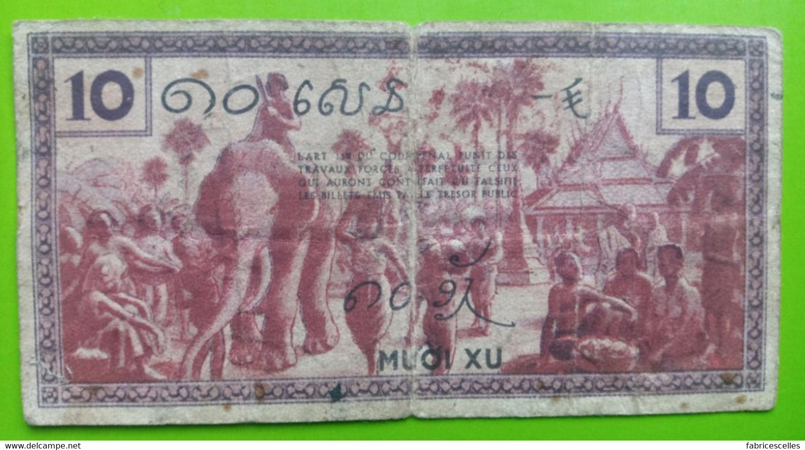 Indochine, Billet De 10 Cents - Indochina