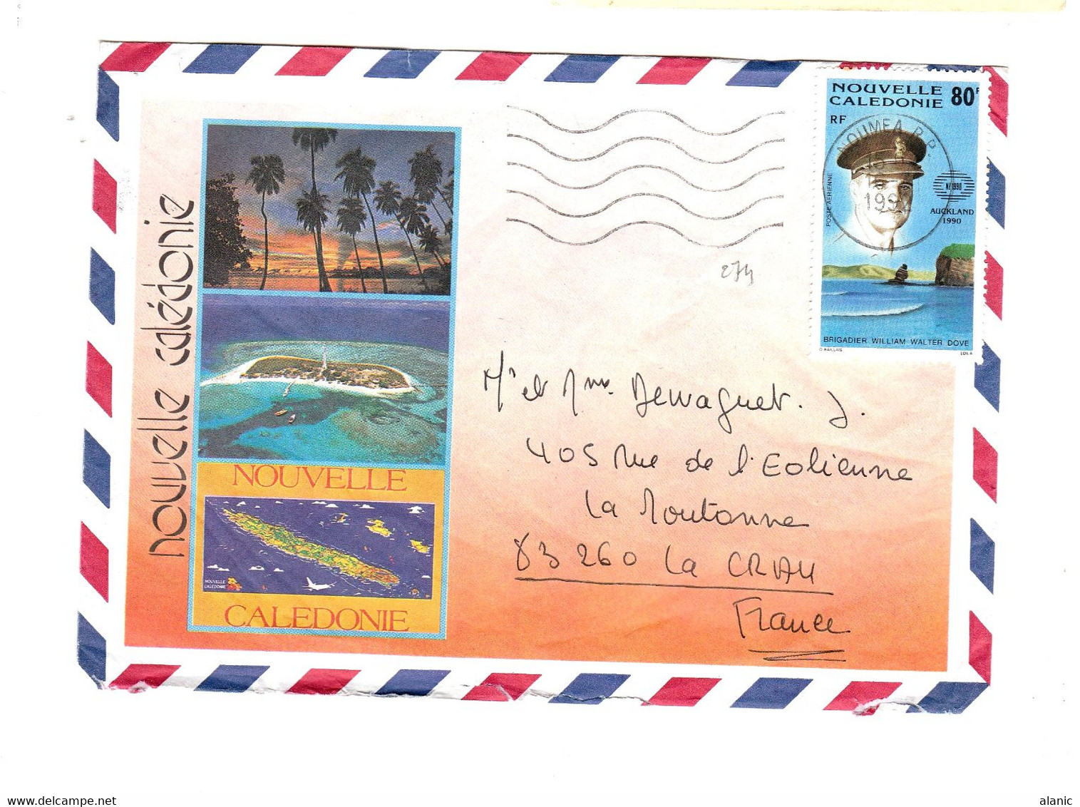 NOUVELLE CALEDONIE S/LETTRE PA N°274 - Briefe U. Dokumente