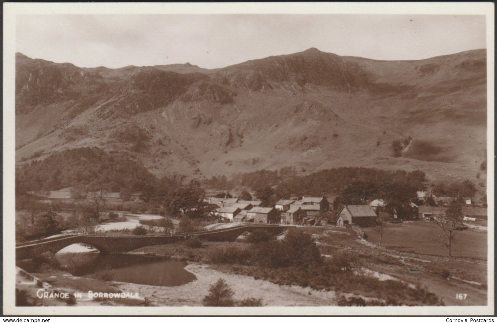 Grange In Borrowdale, Cumberland, C.1920 - Maysons RP Postcard - Borrowdale