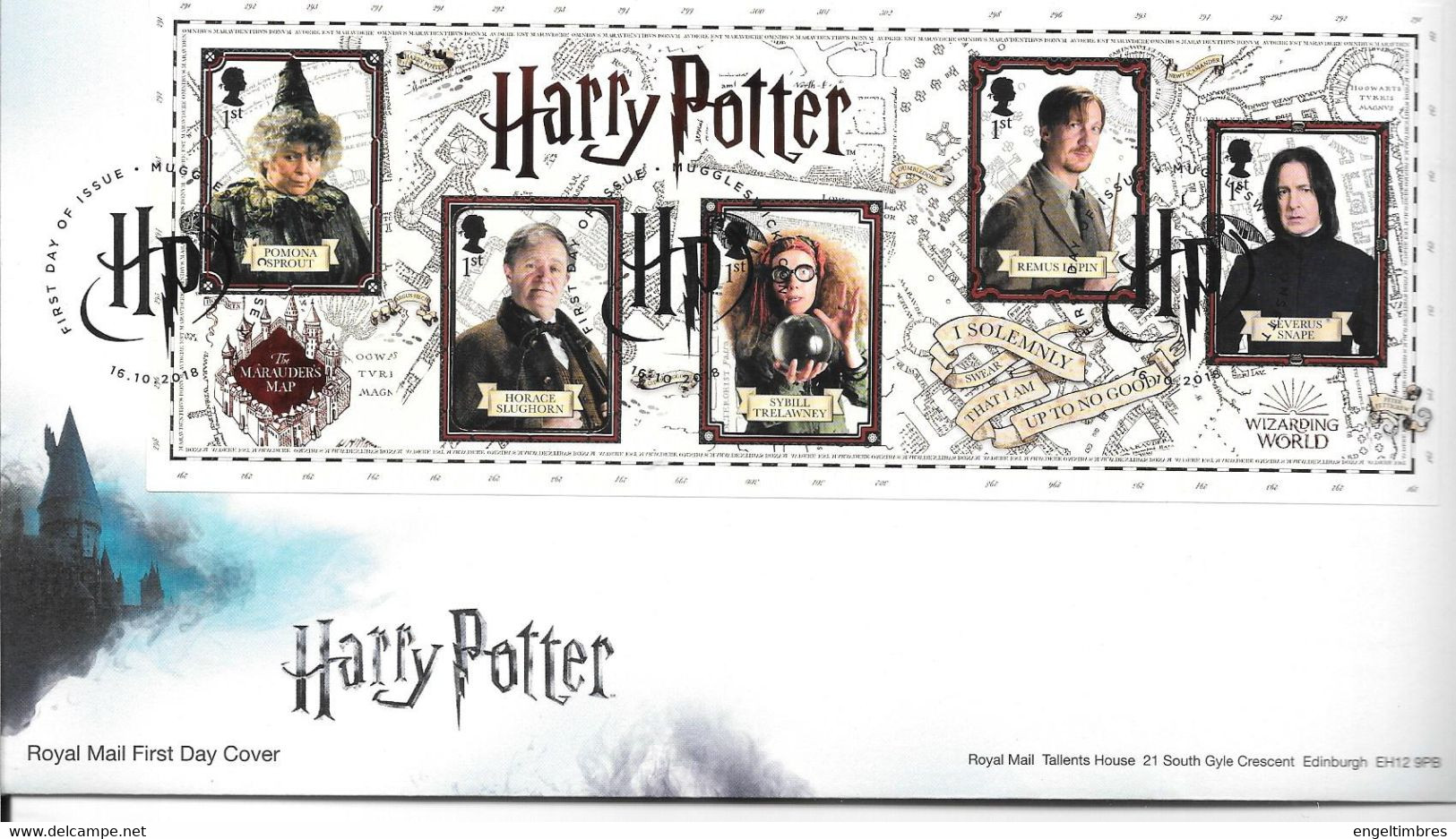 GB - 2018  HARRY POTTER MINISHEET  - FDC Or  USED  "ON PIECE" - SEE NOTES And Scans - Used Stamps