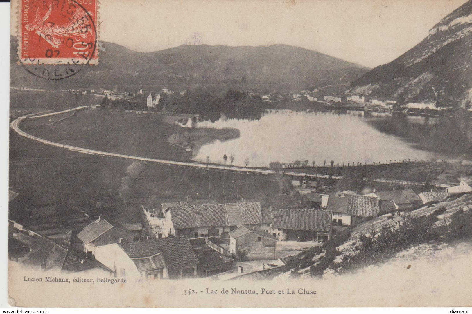 NANTUA (01) - Le Lac, Port Et La Cluse - 1907 - état Correct - Nantua