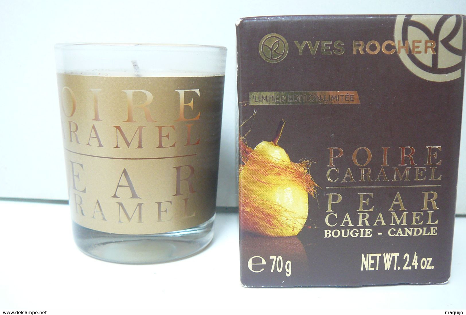 YVES ROCHER " POIRE GARANCE" BOUGIE 70 Gr //BOITE ET BOUGIE IMPECCABLES  LIRE ET VOIR!! - Non Classés