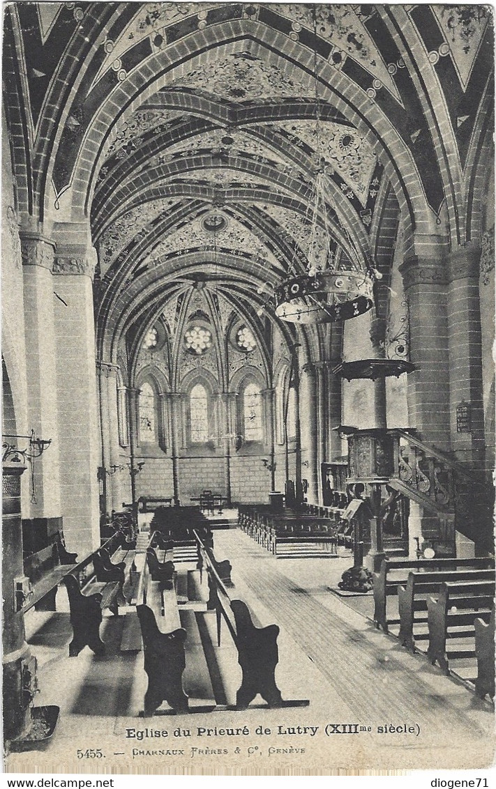 Eglise Du Prieuré De Lutry 1909 - Lutry