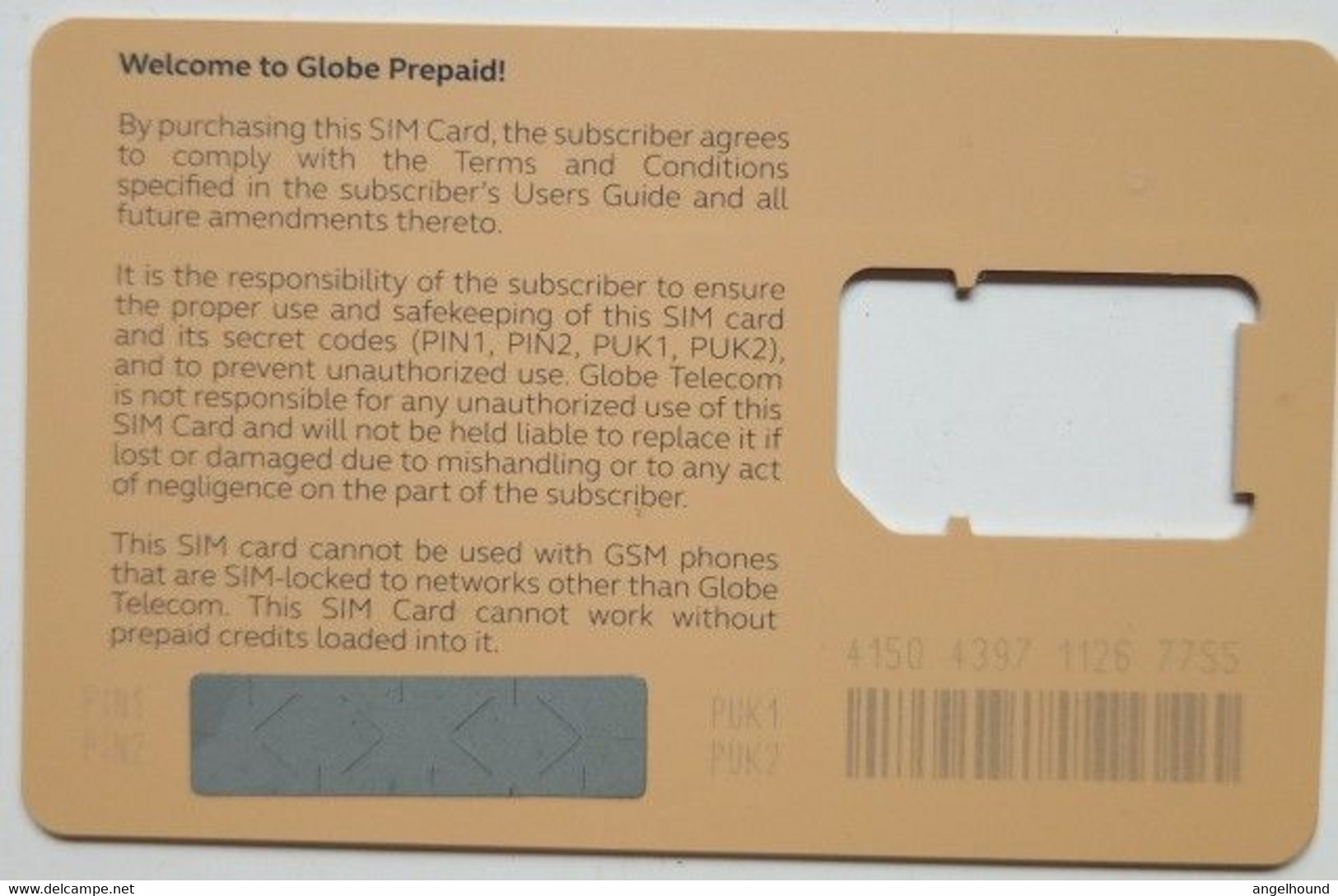 Philippines Globe Prepaid Sim - Filippine