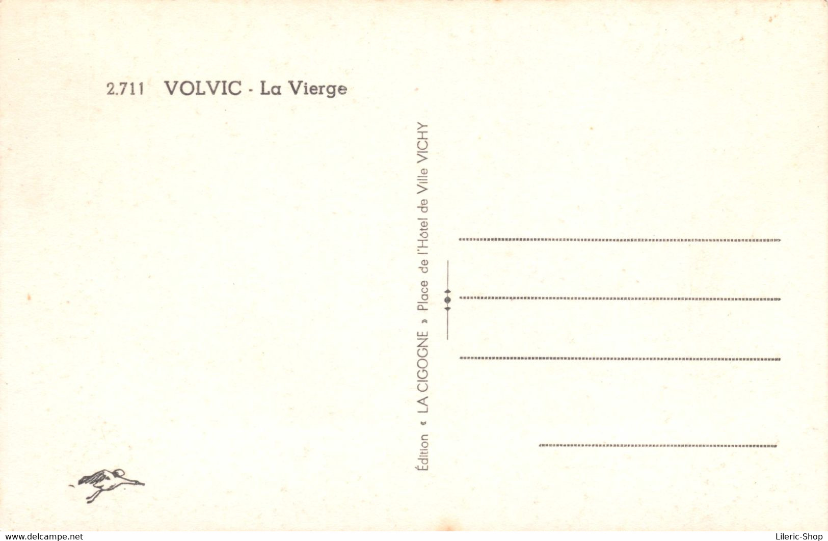 [63]  Volvic  - La Vierge # Religion Chrétienne - Édition La Cigogne Cpsm PF ± 1950 ♥♥♥ - Volvic