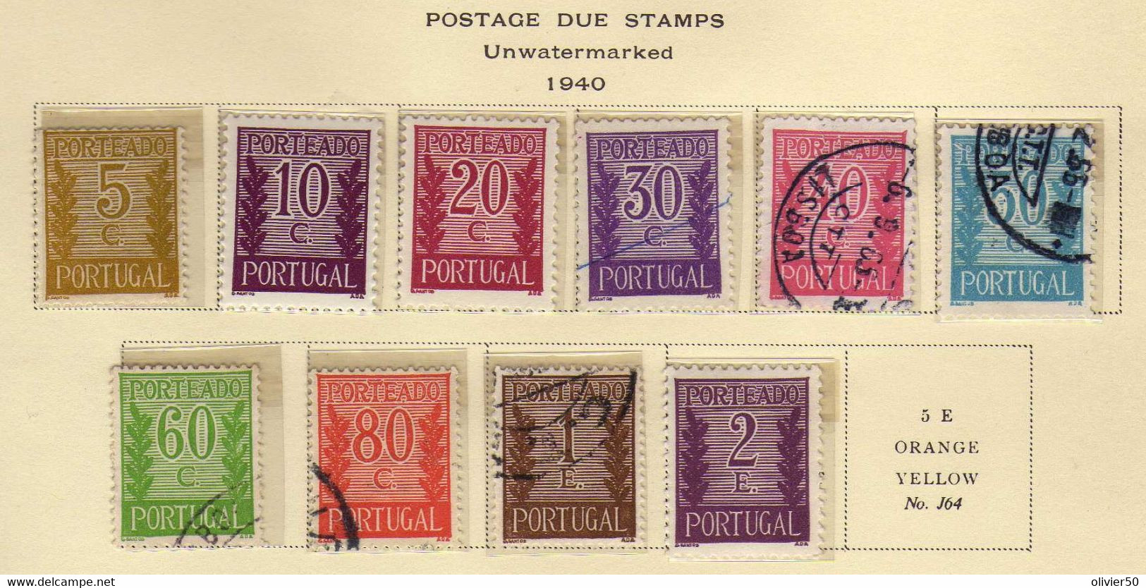 Portugal   - (1940)   - Timbres-taxe - Neufs**/*/o - Usado