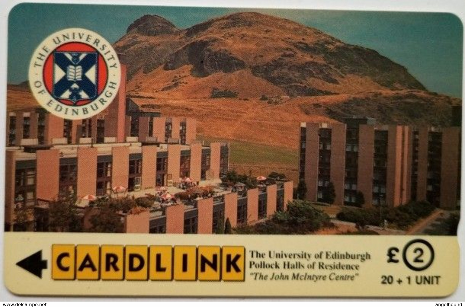 Cardlink 4CKLA  £2 " The University Of Edinburgh " - [ 5] Eurostar, Cardlink & Railcall