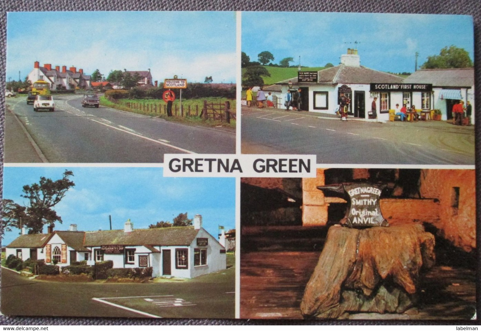 UK UNITED KINGDOM SCOTLAND FIRST HOUSE GRETNA GREEN POSTCARD ANSICHTSKARTE PICTURE CARTOLINA PHOTO CARD CP PC AK - Ayrshire