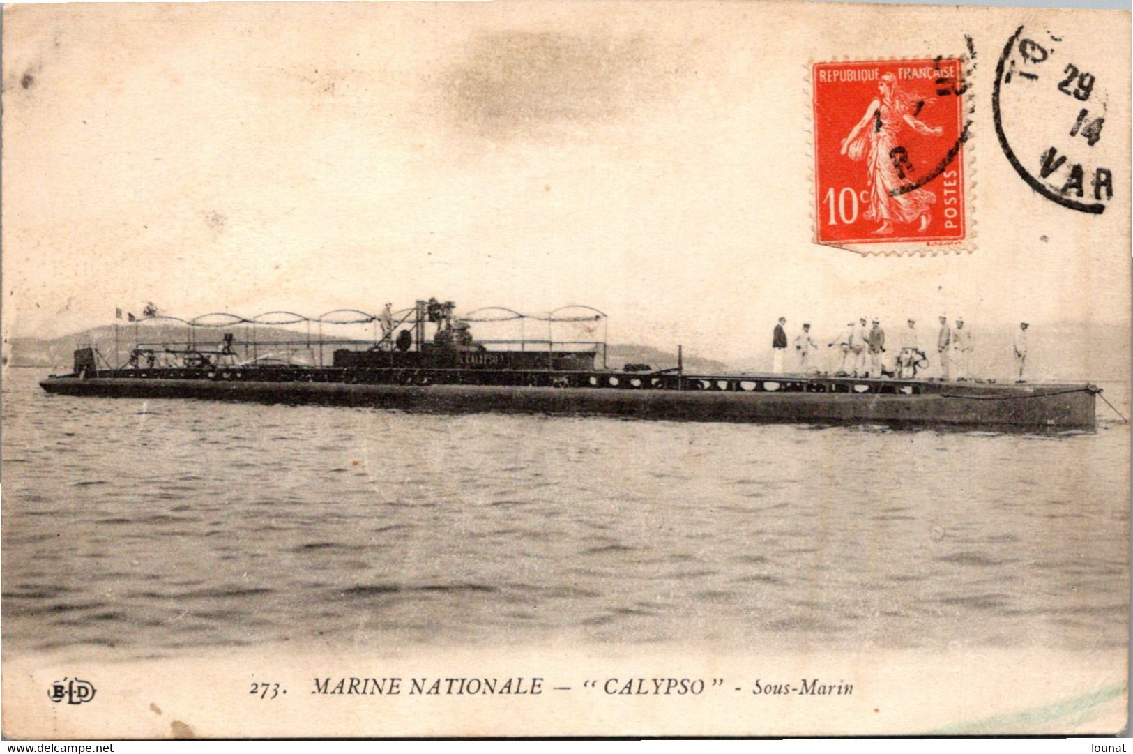 Bateau - Sous Marin "Calypso " Marine Nationale - Sous-marins