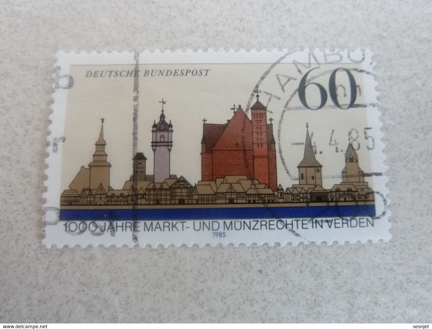 Deutsche Bundespost - 1000 Jahre Markt Und Monzrechtein In Verden - Val 60 - Multicolore - Oblitéré - Année 1985 - - Gebraucht