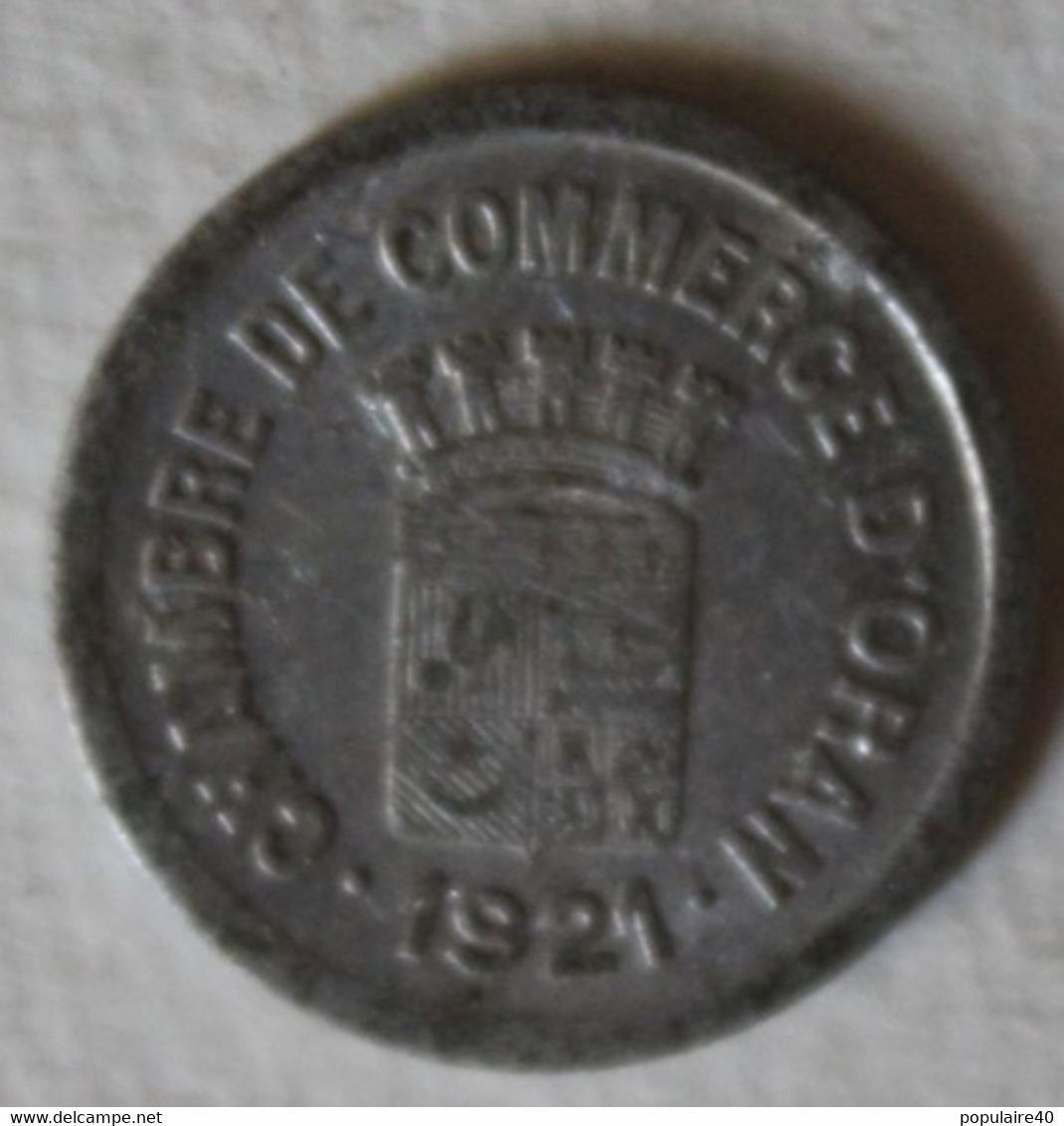 Oran Algérie Française  Chambre De Commerce D'Oran Monnaie Nécessité 5 Centimes 1921 Afrique Du Nord - Monétaires / De Nécessité
