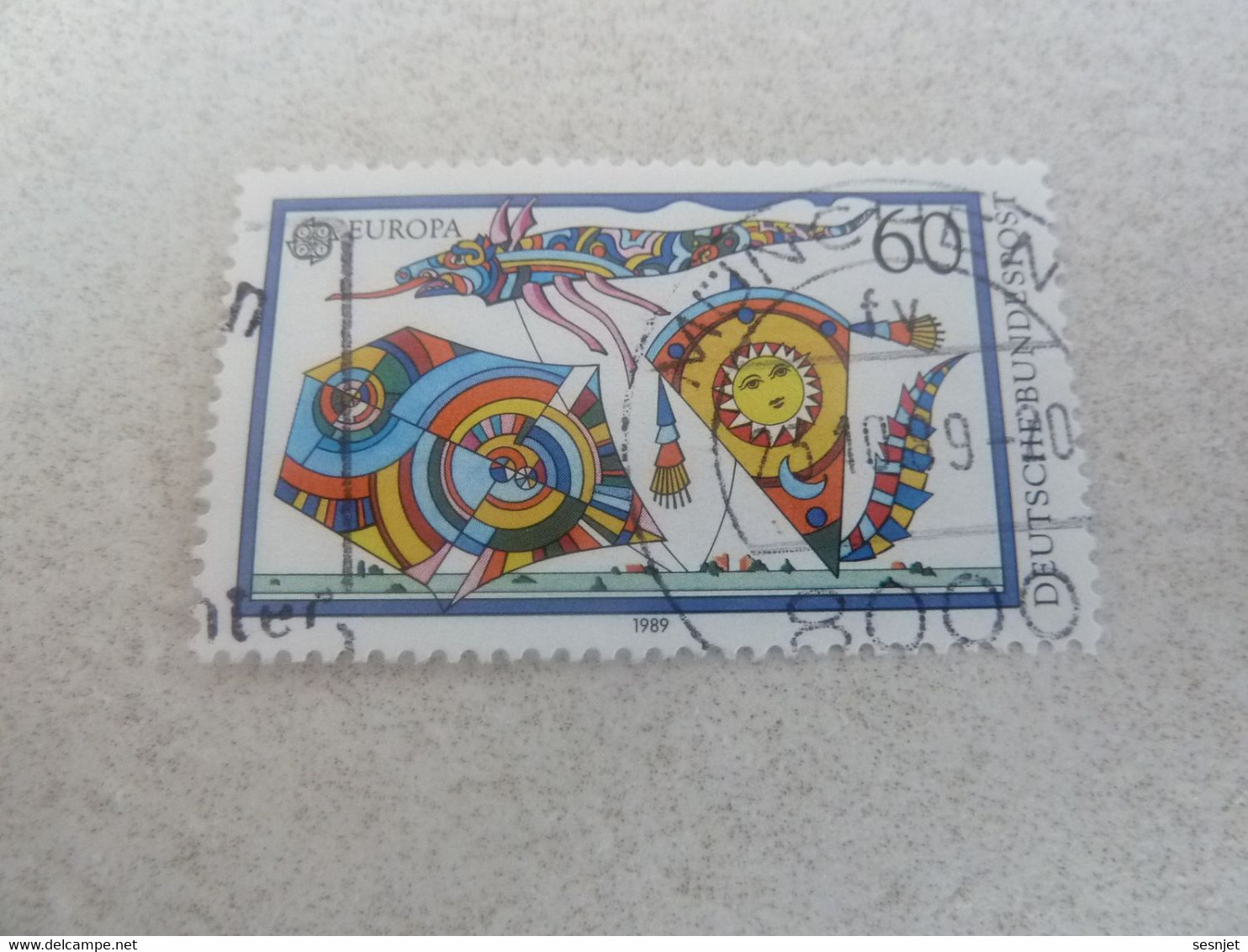 Deutsche Bundespost - Europa - Val 60 - Multicolore - Oblitéré - Année 1989 - - 1989