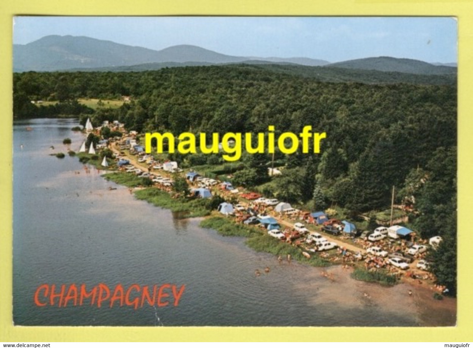 70 HAUTE SAÔNE / CHAMPAGNEY / LE BASSIN DE CHAMPAGNEY / LA PLAGE ET LE CAMPING / 1974 - Champagney