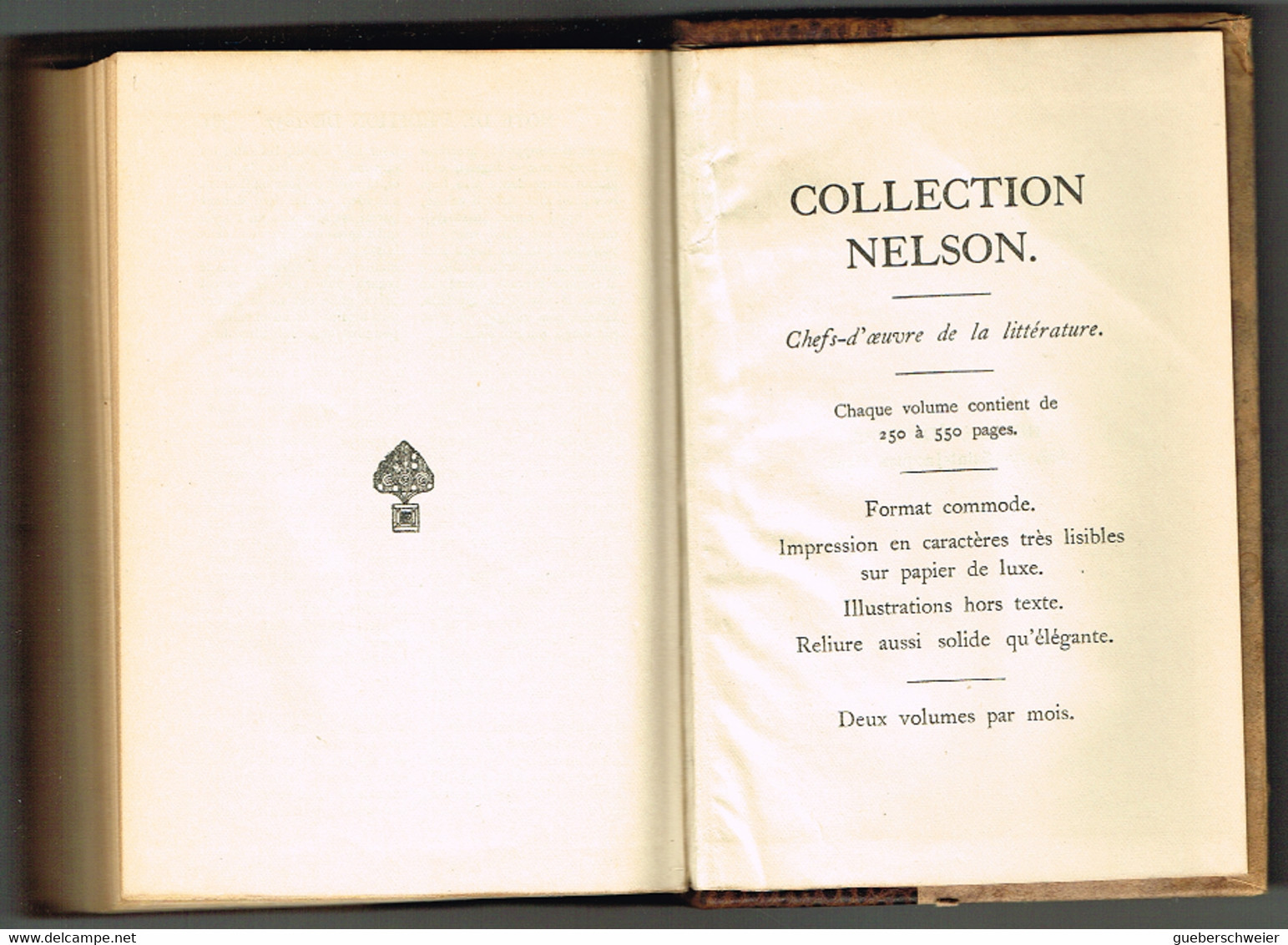 collection de 8 livres anciens des oeuvres complètes de Victor Hugo Editions Nelson Paris