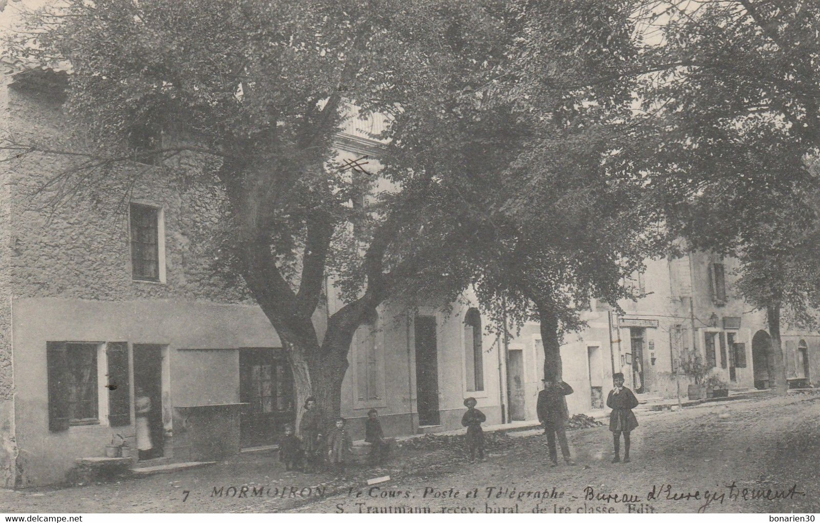 CPA 84 MORMOIRON POSTE ET TELEGRAPHE  LE COURS - Mormoiron