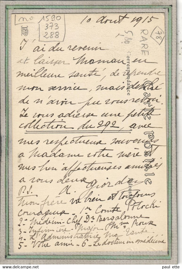 CPA - (78) Le PERRAY- Mots Clés: Hôpital, Ambulance, Auxiliaire, Blessés, Complémentaire, Croix Rouge, Temporaire - 1915 - Le Perray En Yvelines