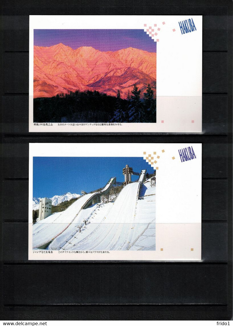 Japan 1998 Olympic Games Nagano - Hakuba Interesting 5 Postcards - Winter 1998: Nagano