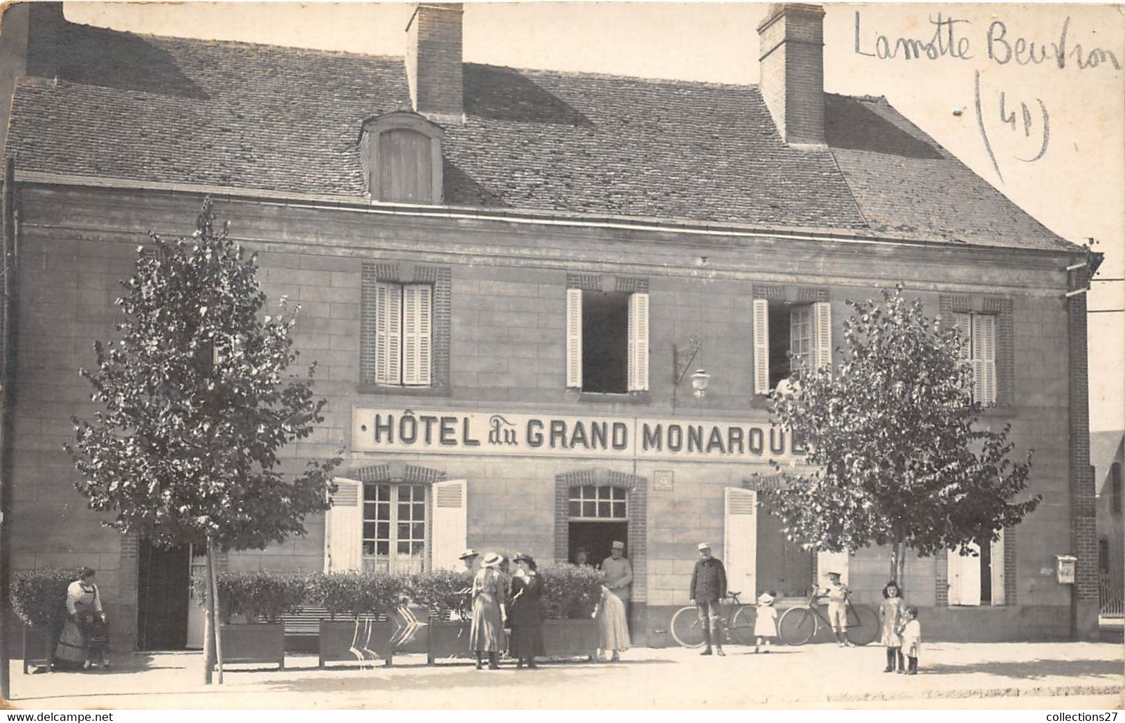 41-LA-MOTTE-BEUVRON- CARTE-PHOTO- HÔTEL DU GRAND MONARQUE - Lamotte Beuvron