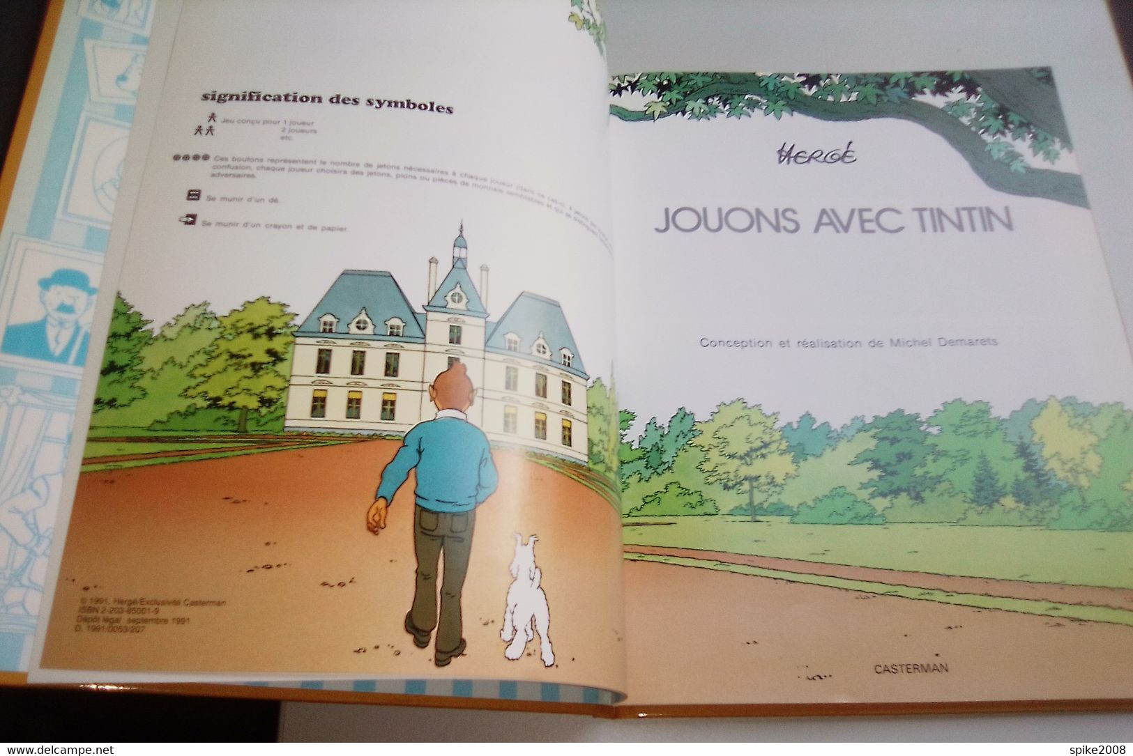 Très Belle Première édition État Neuf 1991 JOUONS AVEC TINTIN 1+2  HERGE - Hergé