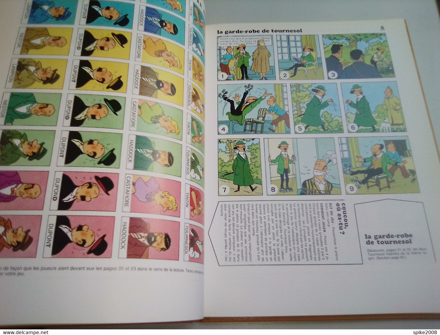 Très belle première édition État neuf 1991 JOUONS AVEC TINTIN 1+2  HERGE