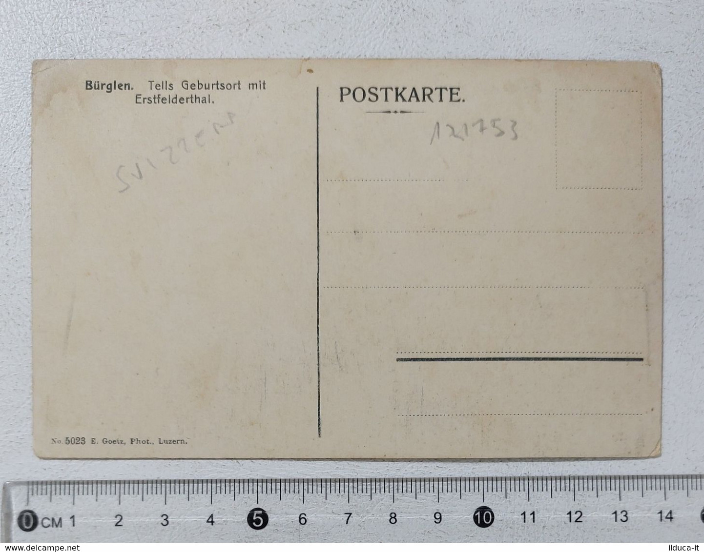 I121753 Cartolina Svizzera - Burglen - Tells Geburtsort Mit Erstfelderthal - Bürglen