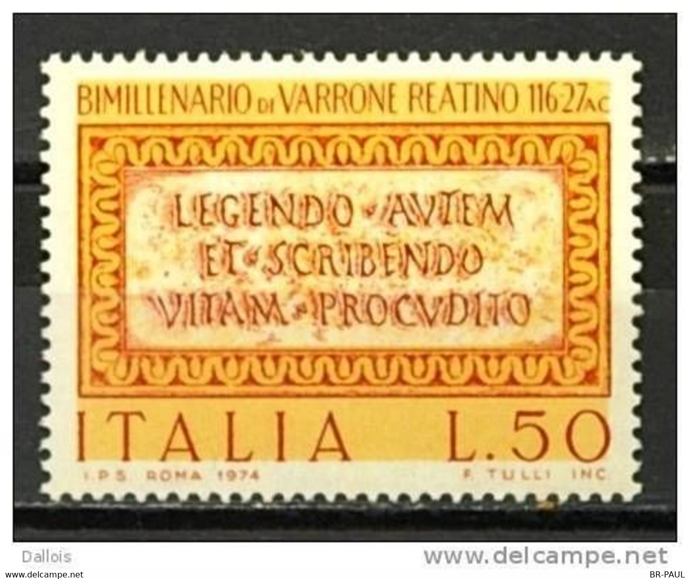 ITALIE / VARRONE CELEBRITE - 4 TIMBRES NEUFS / 1974 - 1971-80:  Nuovi