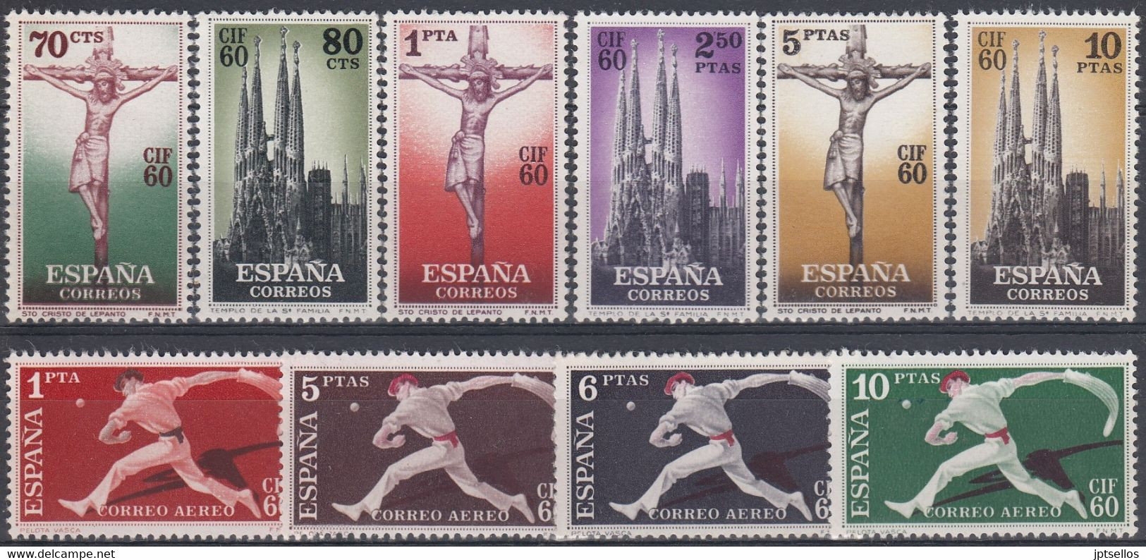 ESPAÑA 1960 Nº 1280/1289 SERIE COMPLETA NUEVA - Neufs