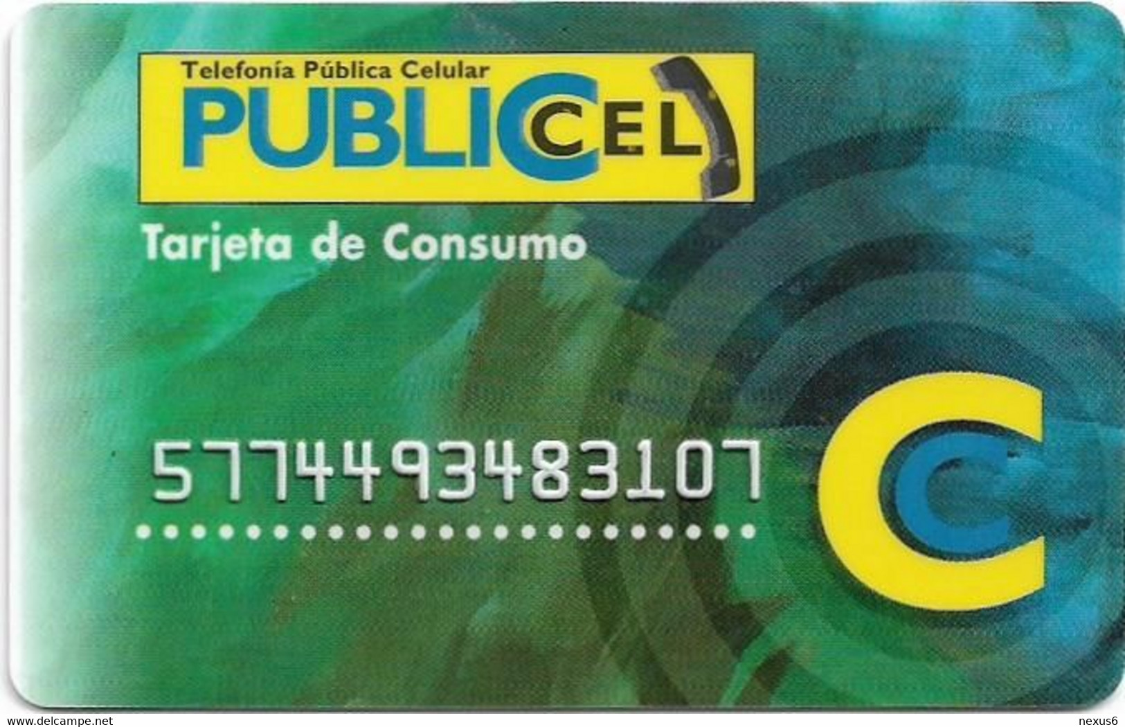 Ecuador - PubliCel - Tarjeta De Consumo, Plastic Remote Mem. 5.000 Sucre, Used - Ecuador