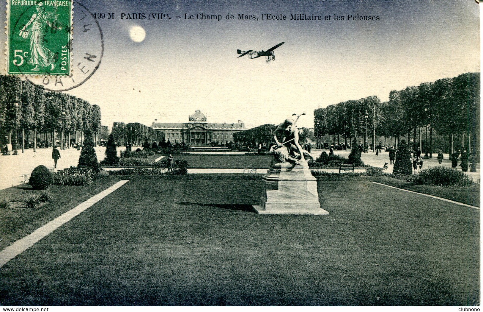 CPA  - PARIS - CHAMP DE MARS, ECOLE MILITAIRE, LES PELOUSES (IMPECCABLE) - Otros Monumentos