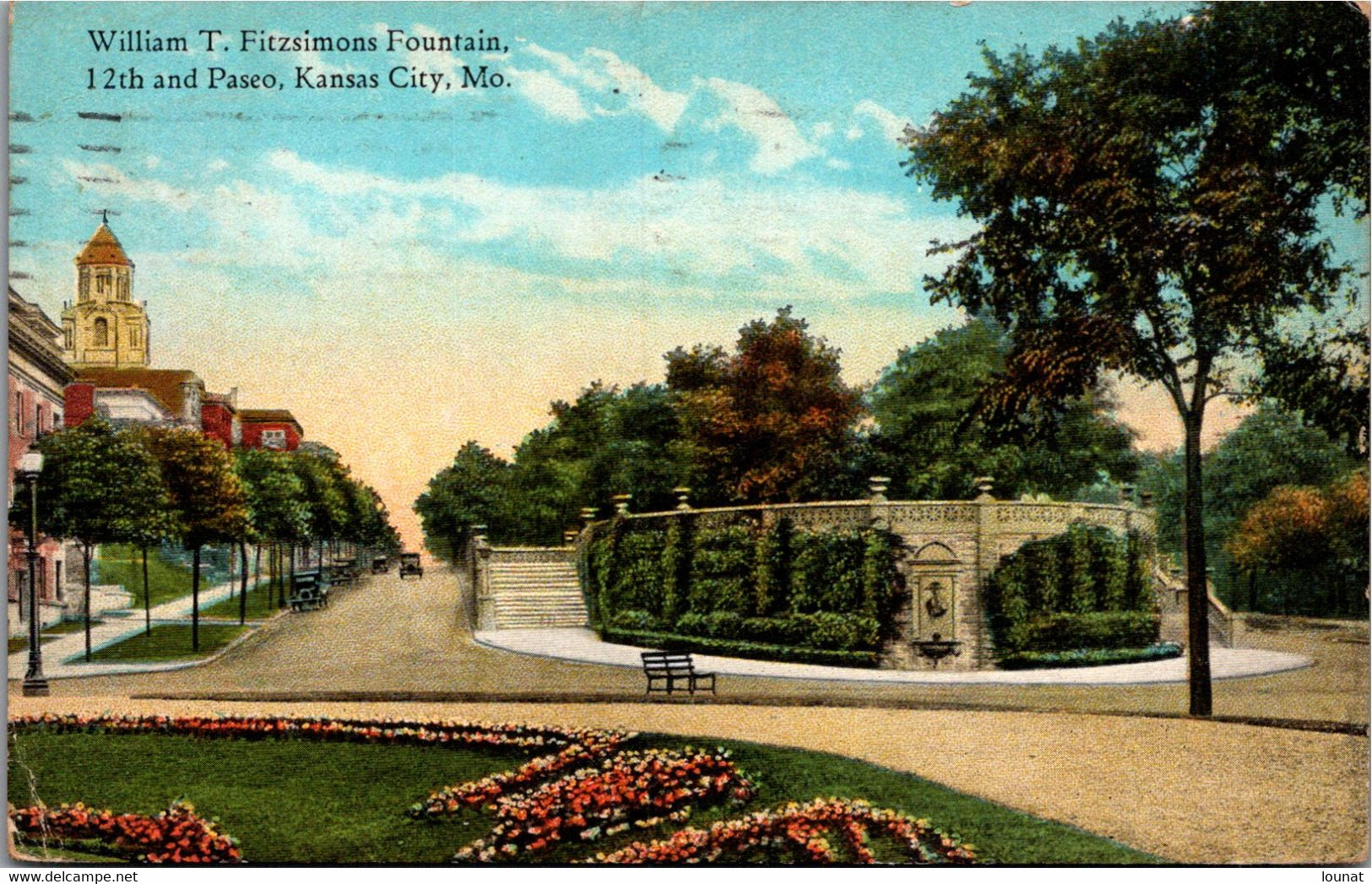 KANSAS CITY , Mo - William T. Fitzsimons Fountain - Kansas City – Kansas