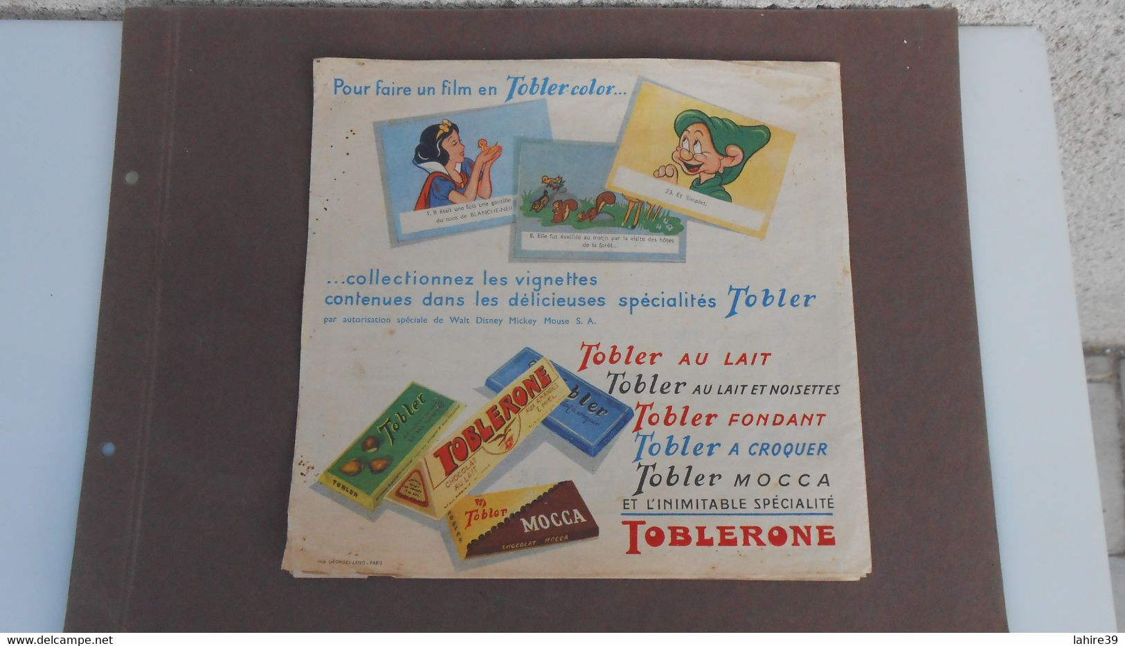 Cahier Vierge Pour Vignettes / Faites Un Film D'un Coup De Pouce En Toblercolor  / Toblerone - Materiaal En Toebehoren