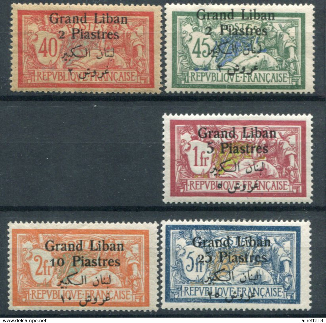 Grand Liban     31/32 * - 36/38 * - Unused Stamps