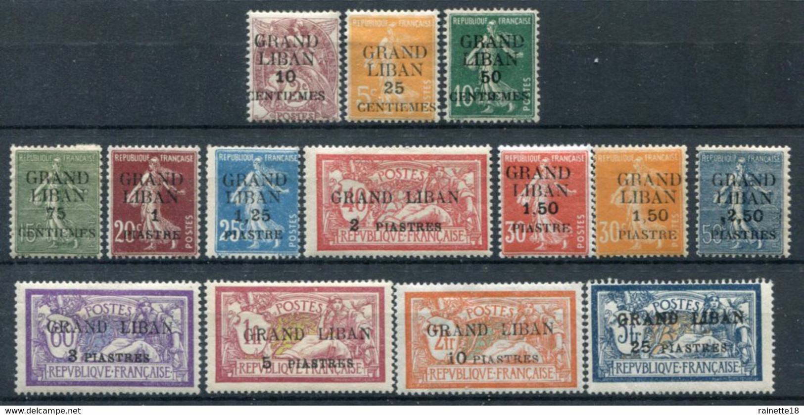 Grand Liban     1/14  * - Unused Stamps