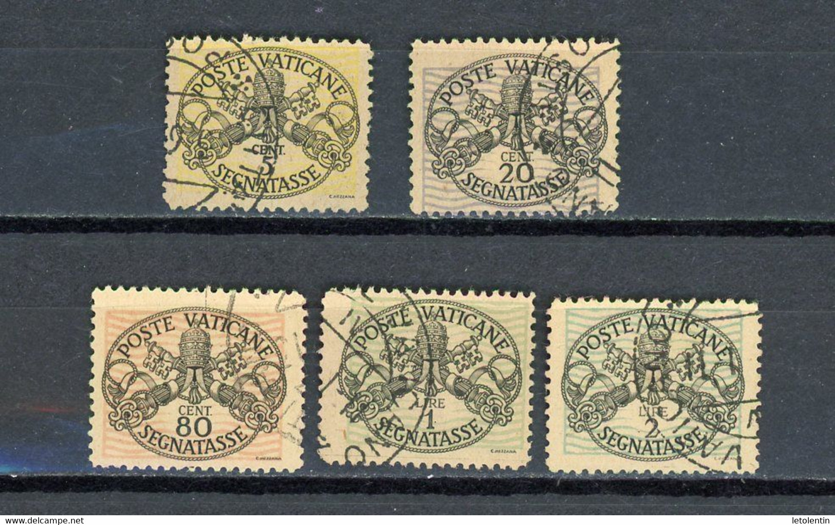 VATICAN: TIMBRES TAXE -  N° Yvert 7+8+9+10+11+12 Obli. - Taxes