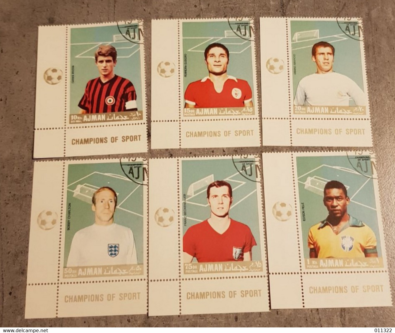 AJMAN CHAMPIONS OF SPORT SET USED - Used Stamps