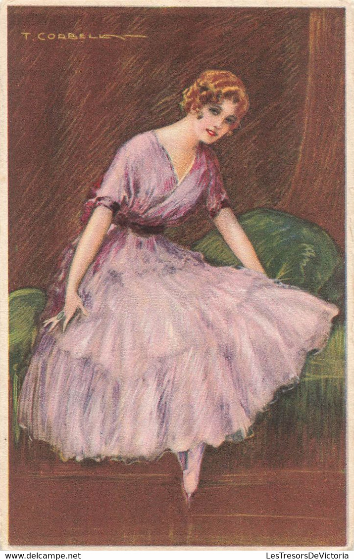 CPA Illustrateur - Corbella - Danseuse Classique En Tutu Et Cache Coeur Rose - Corbella, T.