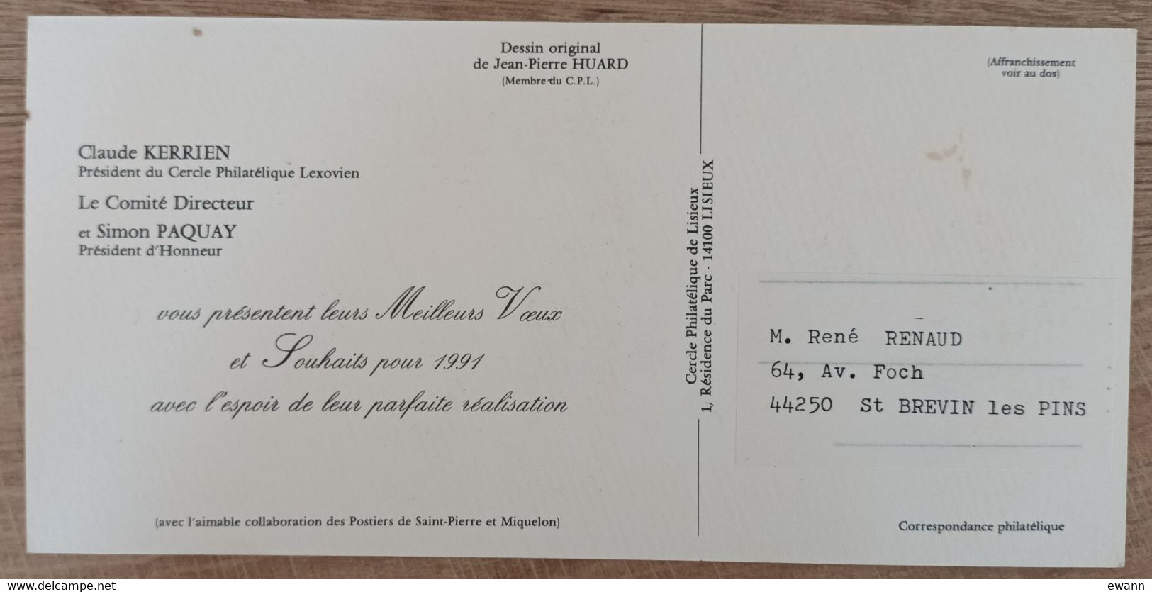 St Pierre Et Miquelon - CM 1990 - YT N°533 - Noël / Dessin D'enfant - Cartoline Maximum