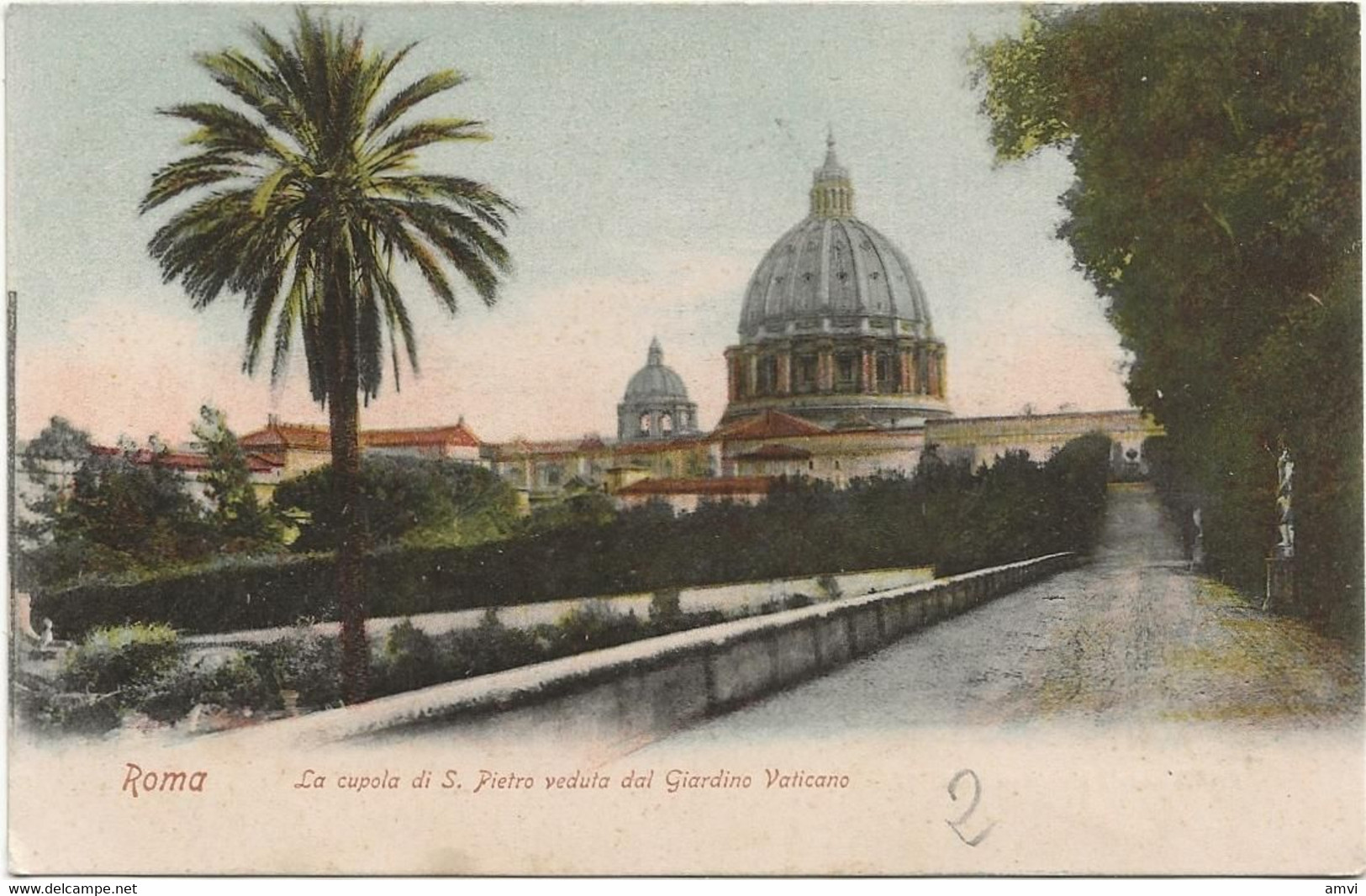 22-9-2809 ROMA - La Cupola Di S. Pietro Veduta Dal Giardino VATICANO - Autres Monuments, édifices