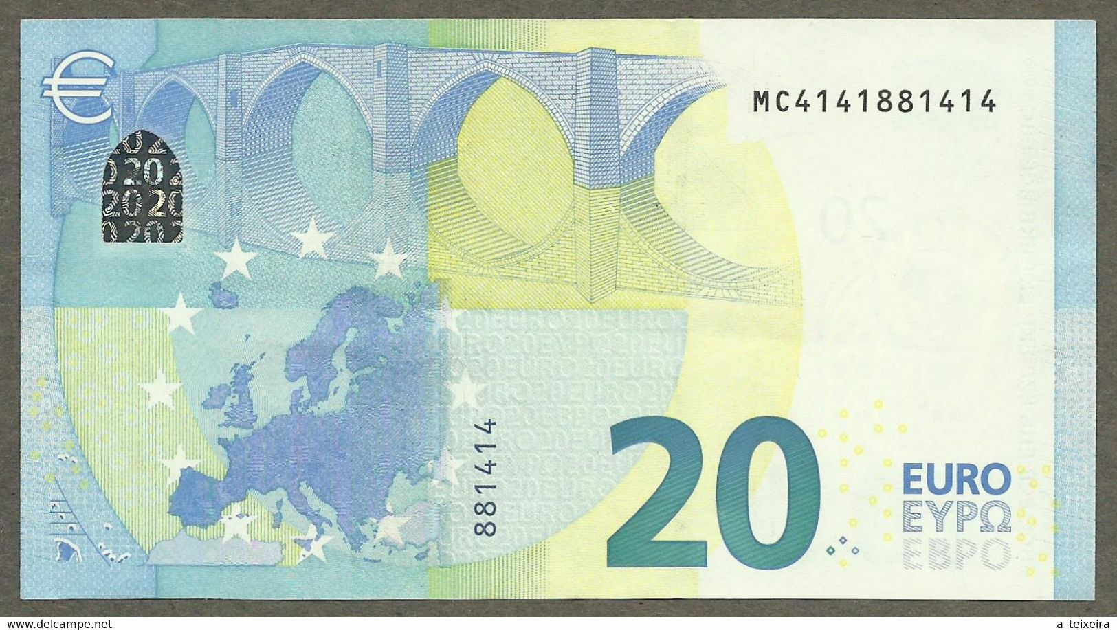 Portugal - 20 Euro - M005 - MC4141881414 - RADAR - Circulated - 20 Euro