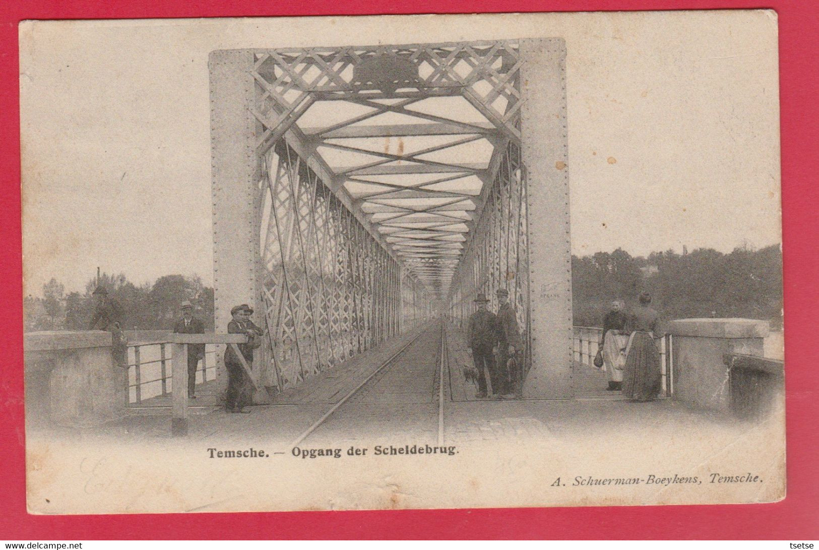 Temse - Opgang Der Scheldebrug -...geanimeerd -190?  ( Verso Zien ) - Temse