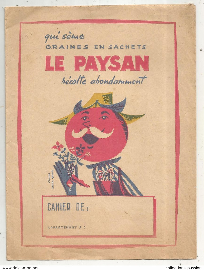 Protége Cahiers, Graines En Sachet, LE PAYSAN,  Frais Fr 1.95e - Book Covers